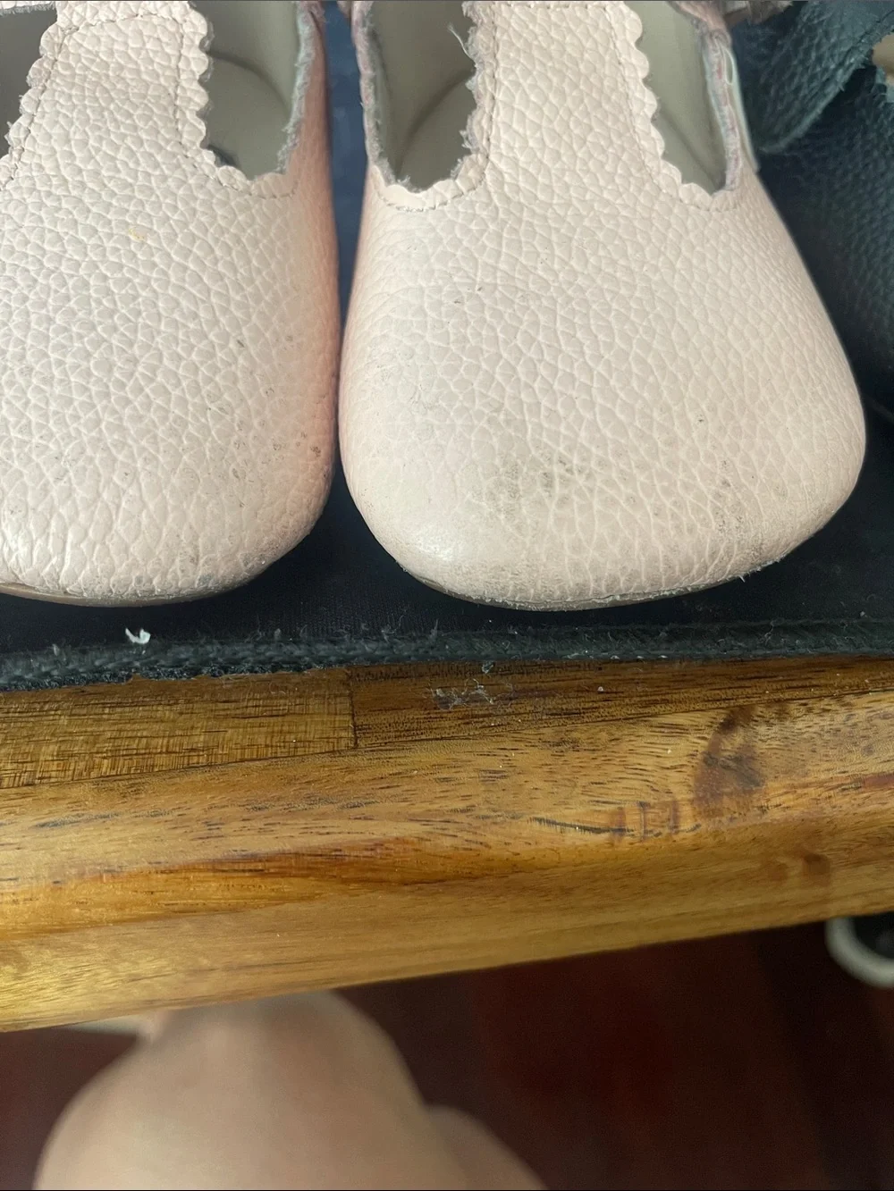 Classic T-Bar Kids Shoes in Pink and Black little Love Bug